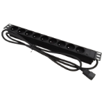 Alantec PZ09U power extension 1.8 m 9 AC outlet(s) Indoor Black