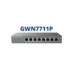 Grandstream Networks GWN7711P Layer 2-Lite Managed Switch, 8 x GigE (4 x PoE/PoE+ or +24VDC Output Mode)