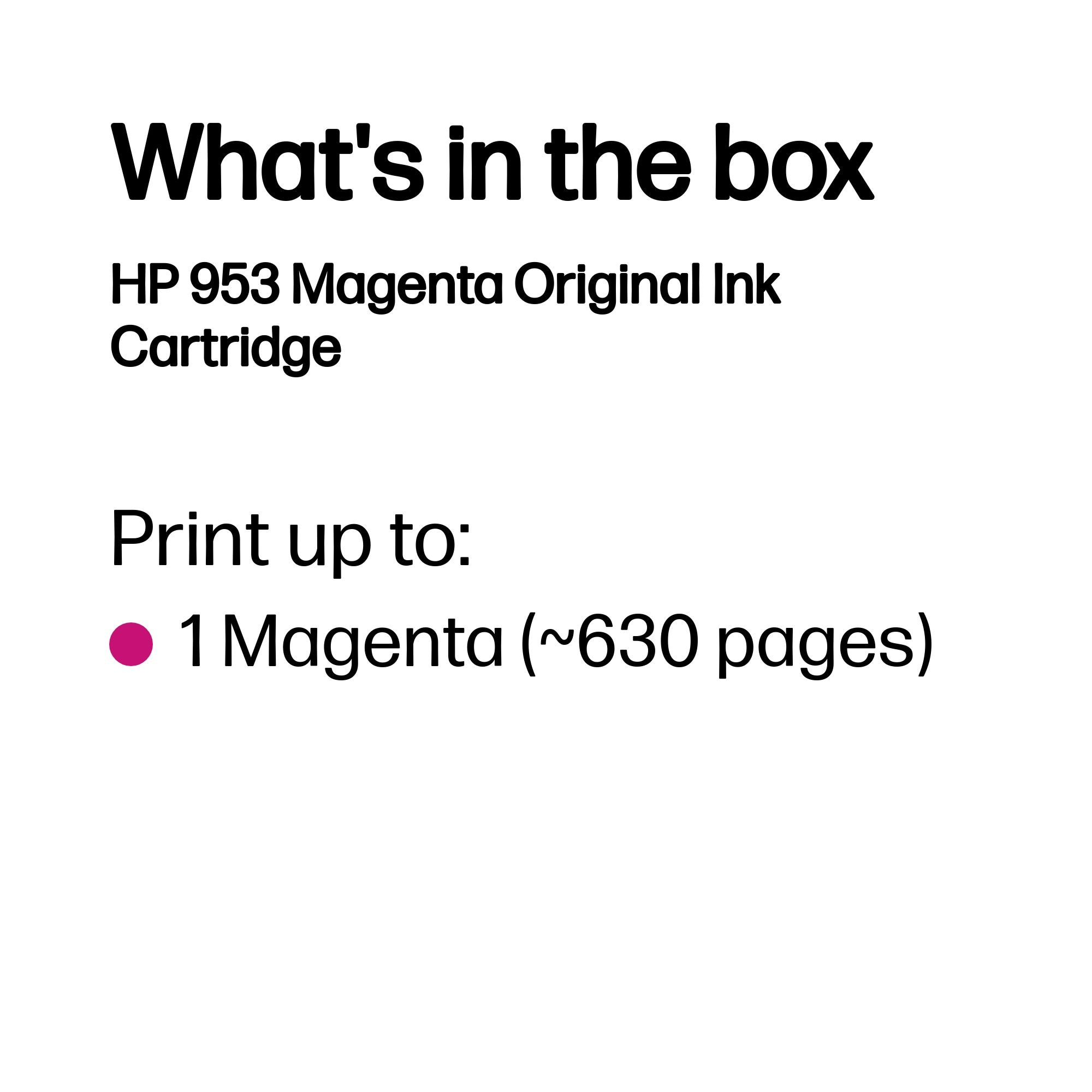HP F6U13AE/953 Ink cartridge magenta, 630 pages 9ml for HP OfficeJet Pro 7700/8210/8710