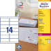 Avery L7163-100 self-adhesive label Rounded rectangle Permanent White 1400 pc(s)