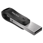 SanDisk iXpand USB stick 64 GB USB Type-A / Lightning 3.2 Gen 2 (3.1 Gen 2) Black, Silver