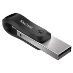 SanDisk iXpand lecteur USB flash 64 Go USB Type-A / Lightning 3.2 Gen 2 (3.1 Gen 2) Noir, Argent