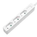 LogiLink LPS229 power extension 1.5 m 3 AC outlet(s) Indoor White