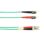 Black Box FOLZH10-010M-STLC-GN fiber optic cable 393.7" (10 m) ST LC OM3 Green