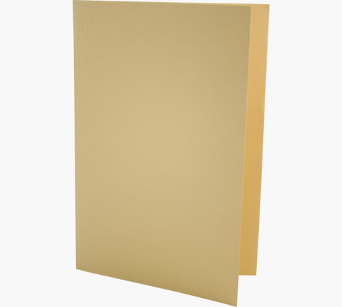 Guildhall Square Cut Folder Foolscap 315gsm Yellow Pack of 100