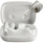 POLY Voyager Free 60 UC M White Sand Earbuds +BT700 USB-C Adapter +Basic Charge Case