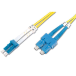 FDL 5M OS2 9/125 LC-SC DLX 2.8mm FIBRE OPTIC CABLE - YELLOW