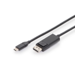 Digitus AK-300333-020-S video kabel adapter 2 m USB Type-C DisplayPort Zwart