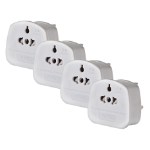 Maplin Worldwide to UK Travel Adapter Plug - Pack of 4