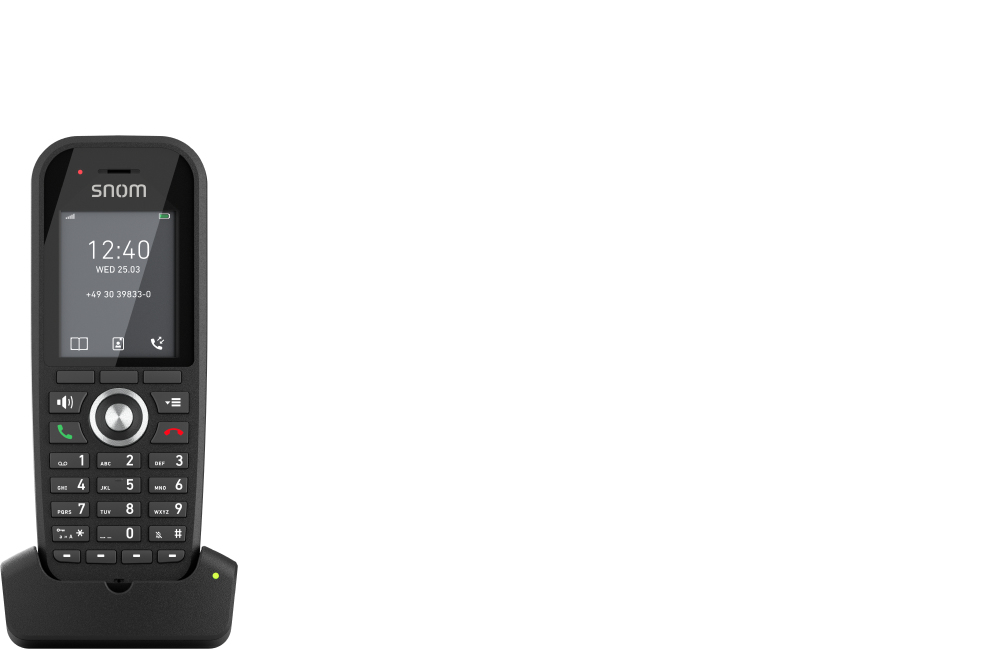 4607 SNOM M30 IP DECT Handset EU - DECT-Telefon - Kabelloses Mobilteil - Freisprecheinrichtung - Schwarz