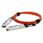 AddOn Networks QSFP-40G-AOC1-5M-OE-AO InfiniBand/fibre optic cable 59.1" (1.5 m) QSFP+ AOC Orange, Silver