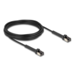 DeLOCK RJ45 Slim Network Cable Cat.6A U/FTP angled black 5 m