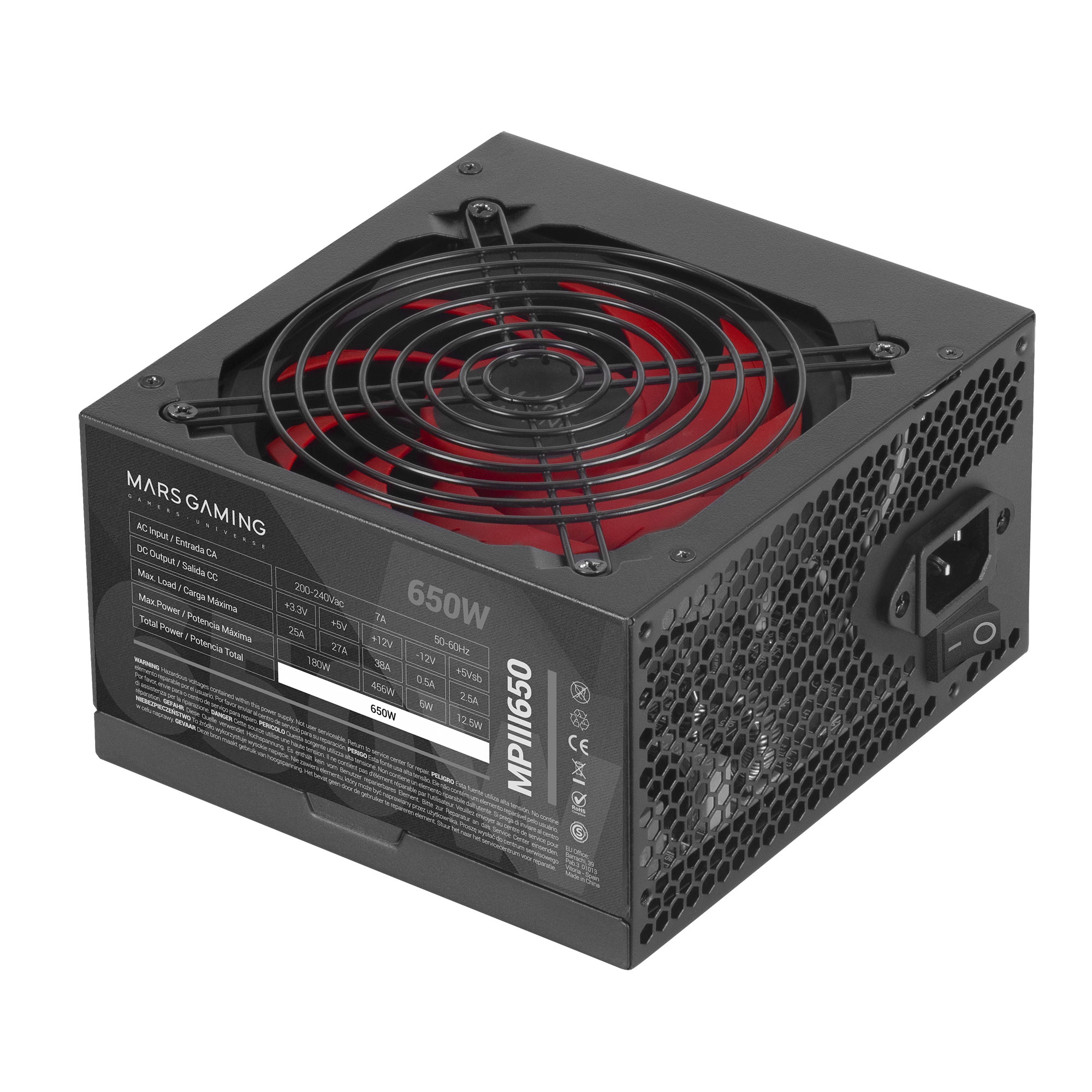 Mars Gaming MPIII650 Fuente Alimentación PC ATX 650W 5 Años Garantía  Tecnología Silenciosa AI-RPM 85% Eficiencia Negro, 0 en el stock de  distribuidores/mayoristas para que lo vendan comercializadores - Stock In  The Channel