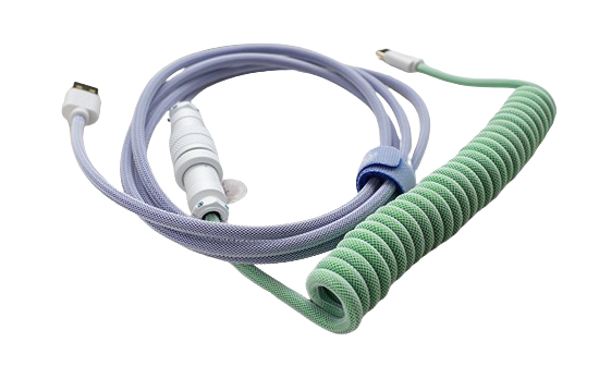 Image of Ducky Premicord USB cable 1.8 m USB A USB C Blue, Green