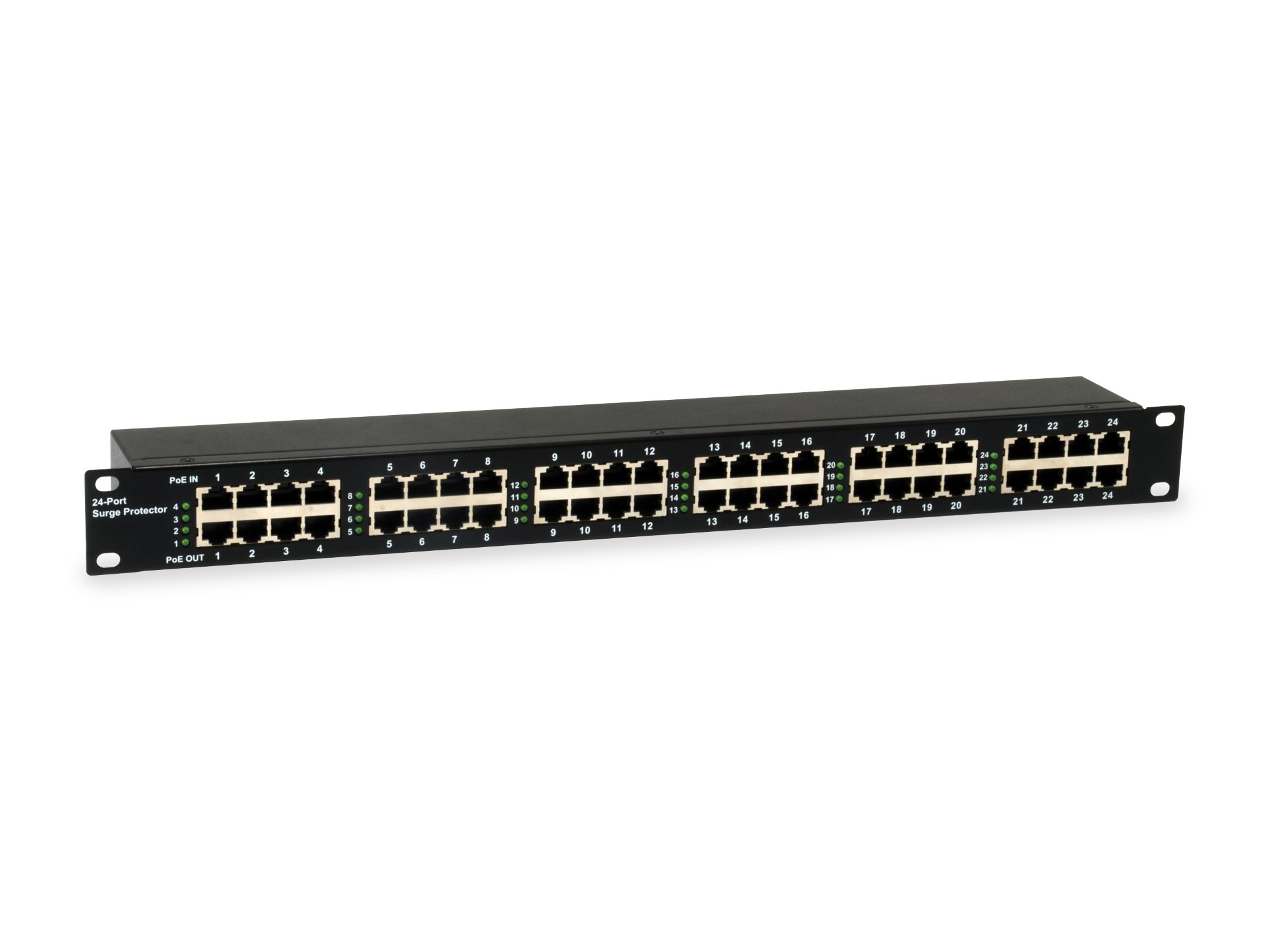 24-Port PoE Surge Protector, 6KV, 30W