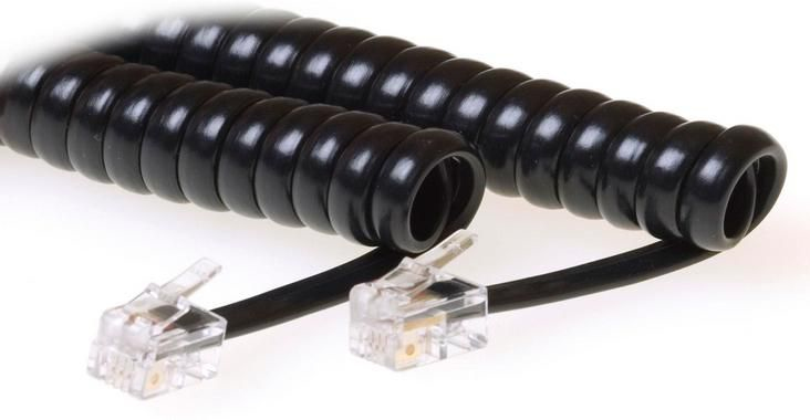 Microconnect Men's Black Mpk10400 Telephone Cable 4 M