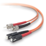 Belkin 10m ST - SC fiber optic cable 393.7" (10 m) OFC Orange