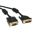 Cables Direct 5m DVI-A/SVGA DVI-I VGA (D-Sub) Black
