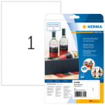 HERMA Inkjet glossy labels A4 210x297 mm white paper glossy 10 pcs.