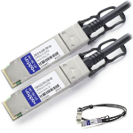 AddOn Networks 5m, 2xQSFP28 InfiniBand/fibre optic cable 196.9" (5 m) QSFP28 Black