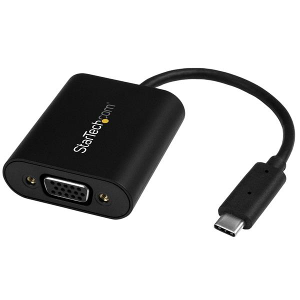 Image of StarTech.com USB-C to VGA Adapter - with Presentation Mode Switch...