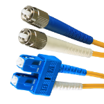 Cablenet 2m OS2 9/125 FC-SC Duplex Yellow LSOH Fibre Patch Lead