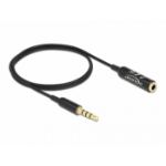 DeLOCK 66074 audio kabel 0,5 m 3.5mm Zwart, Zilver