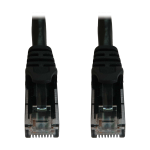 Tripp Lite N261-001-BK Cat6a 10G Snagless Molded UTP Ethernet Cable (RJ45 M/M), PoE, Black, 1 ft. (0.3 m)