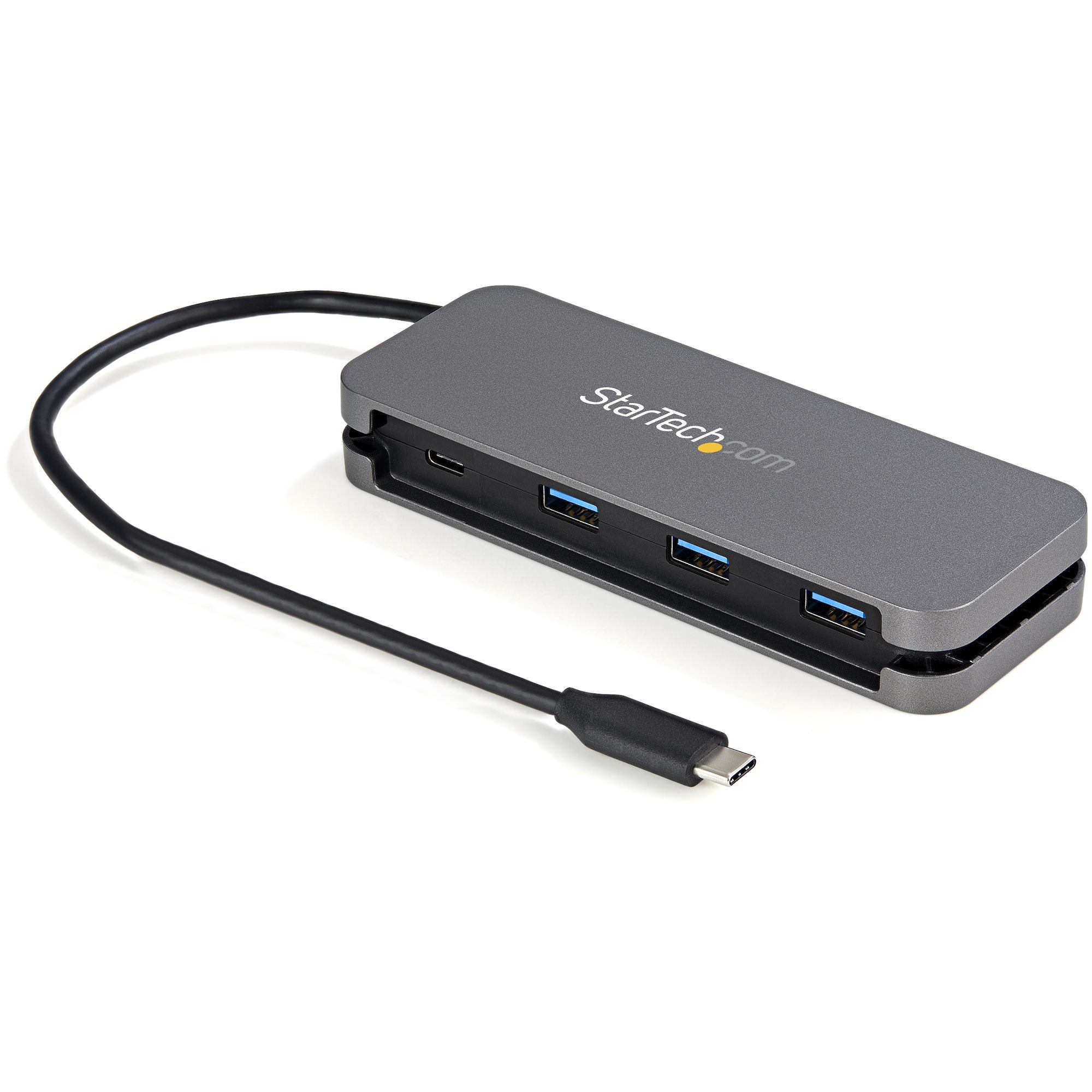 3-Port USB-C Hub, Ethernet, USB-A, USB 3.0, UASP