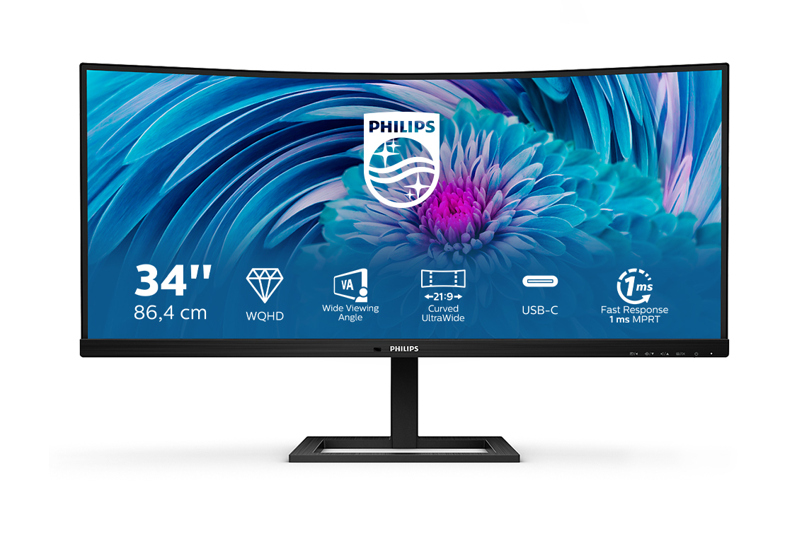 Philips E Line 346E2CUAE/00 computer monitor 86.4 cm (34") 3440 x