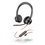HP Poly Blackwire 8225 - Blackwire 8200 series - headset - on-ear - wired - active noise cancelling - USB-C - black - Certified for Microsoft Teams, UC certified