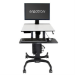 Ergotron WorkFit-C, Single HD Sit-Stand Workstation Black, Grey Multimedia cart