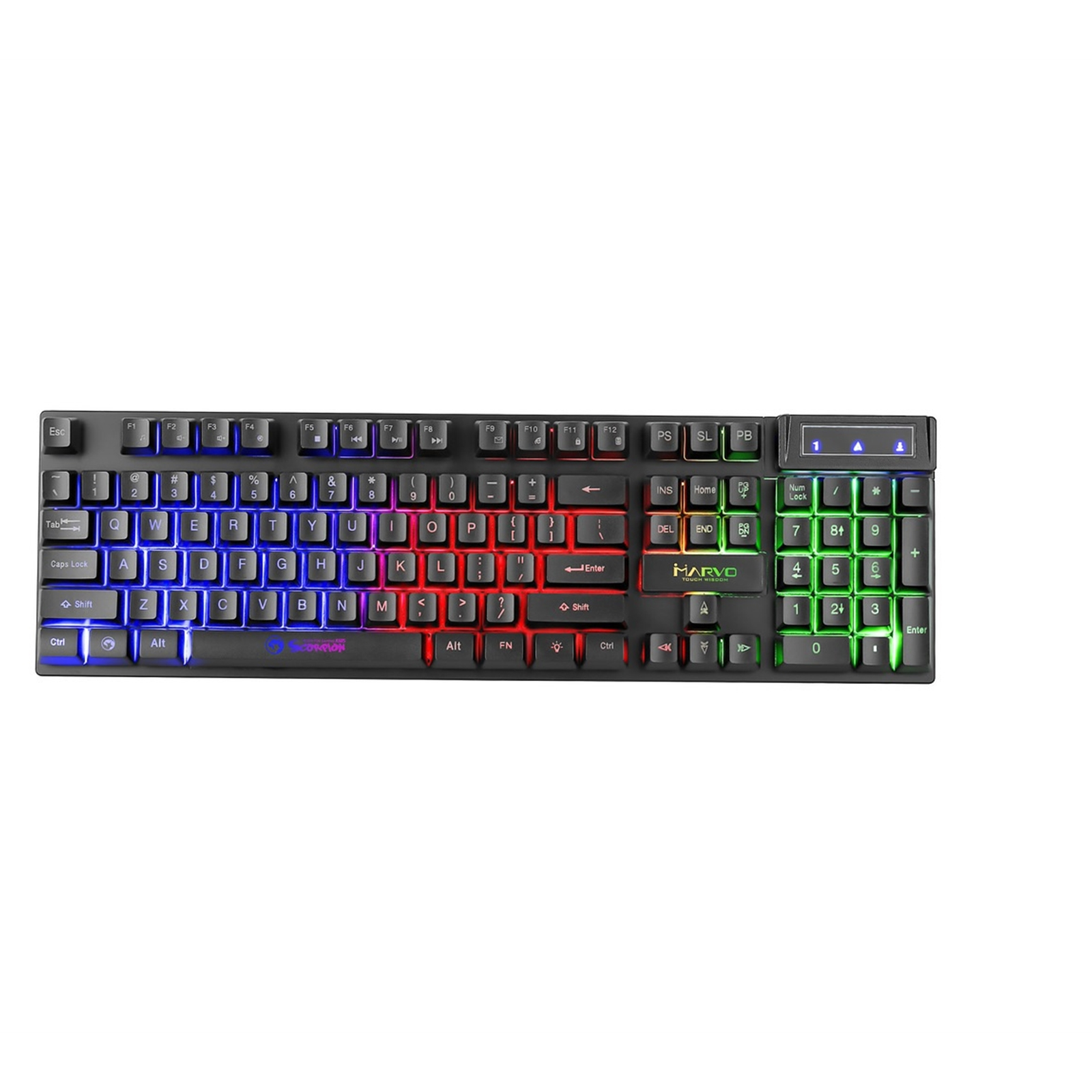 Image of Marvo K605 keyboard USB QWERTY UK English Black