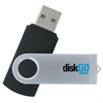 Edge DiskGO C2 USB flash drive 128 GB USB Type-A 2.0 Aluminum, Black