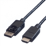 Value DisplayPort Cable, DP - HDTV, M/M, 1.5 m