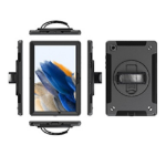 MAXCases Extreme Shield for Samsung Galaxy Tab A8 10.5 2021 X200/X205 (Black) with Hand strap shoulder strap & screen protector 26.7 cm (10.5")