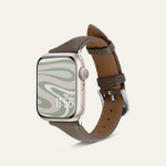 Spigen AMP05441 Smart Wearable Accessories Band Khaki Genuine leather