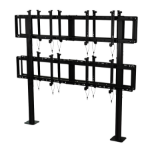 Peerless DS-S560-B2X2 multimedia cart/stand Black Fixed floor stand