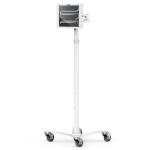 Compulocks iPad Pro M4 & M5 13", Apex Enclosure Rolling Cart - Rise Freedom Extended White