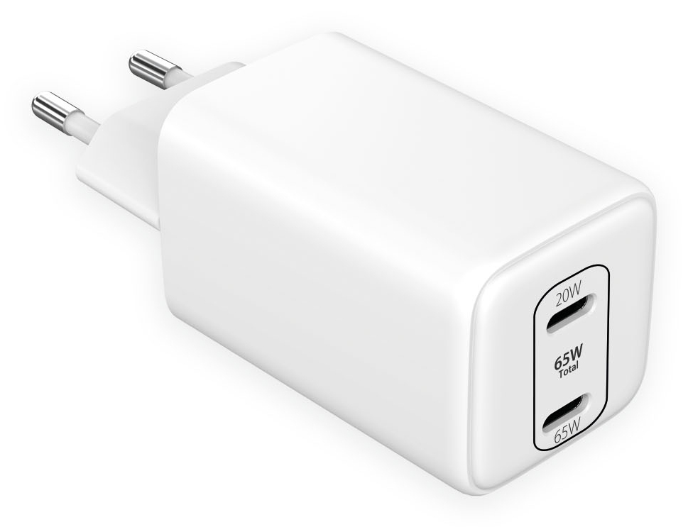 EU Product - USB-Wandladegert Dual Power USB-C 65 W - Adapter thumbnail