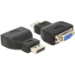 DeLOCK 65567 cable gender changer DisplayPort VGA Black