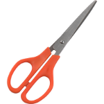 MARBIG OFFICE SCISSORS ORANGE HANDLE 215MM