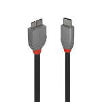 Lindy 3m USB 3.2 Type C to Micro-B Cable, Anthra Line
