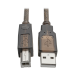 Tripp Lite U042-030 USB cable USB 2.0 359.8" (9.14 m) USB A USB B Black, Translucent