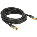 DeLOCK 88924 coaxial cable RG-6/U 3 m IEC Black