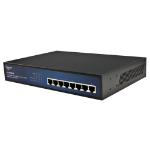 ALLNET ALL8808POE network switch Unmanaged L2 Gigabit Ethernet (10/100/1000) Power over Ethernet (PoE) Black, Blue