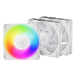 ARCTIC Freezer P12 Pro A-RGB (White) - 3 Pack 120 mm A-RGB PWM Fan with Cable Splitter