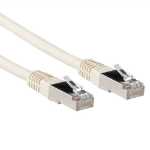 ACT Ivoor 1 meter LSZH SFTP CAT6A patchkabel met RJ45 connectoren