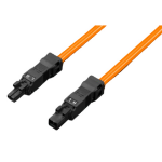 Rittal 2500.550 electriciteitssnoer Zwart, Oranje 1 m ECBT2