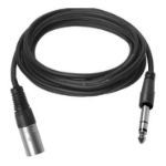 Vivolink PROAUDXLRJACKS1 audio cable 1 m XLR 6.35mm Black